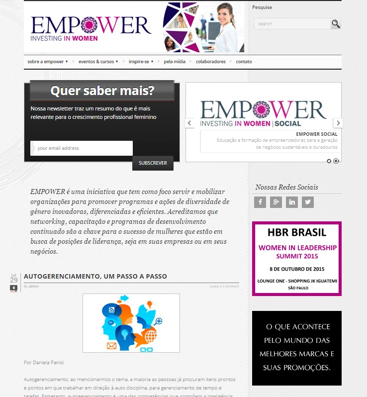 Empower - Investing in Women - EMPOWER é uma iniciativa que tem