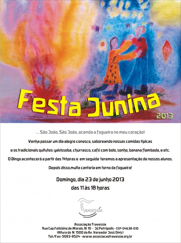 Associação Travessia promove sua tradicional Festa Junina Beneficente