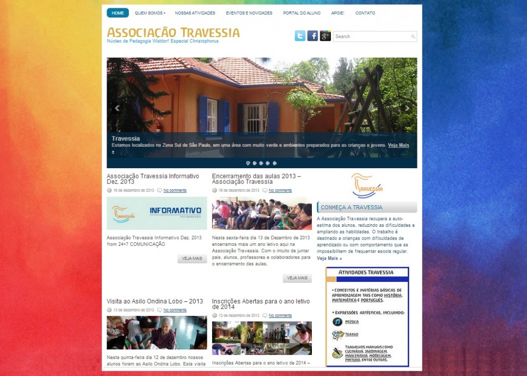 Associação Travessia tem website e estratégia digital renovados