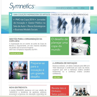 Symnetics publica nova newsletter com os destaques de suas atividades